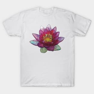 Glittery Water Lily T-Shirt